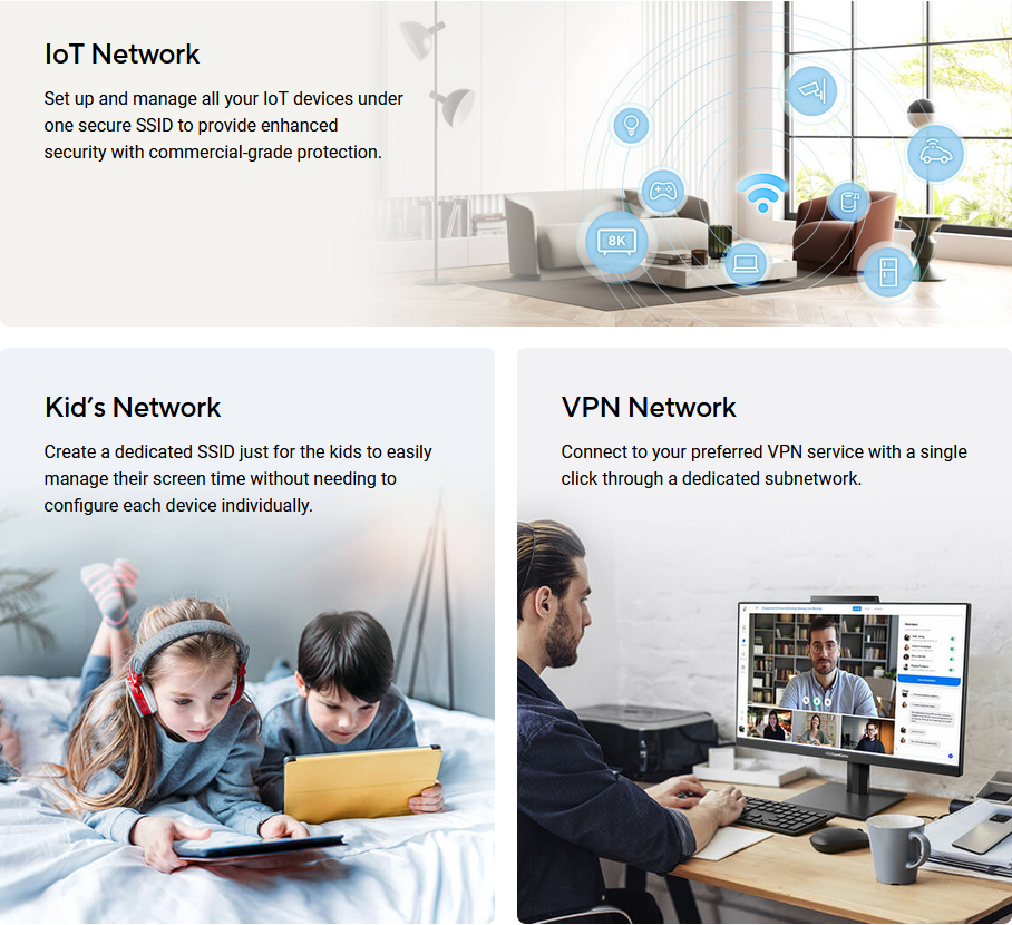 Feature packed smart home ssids
