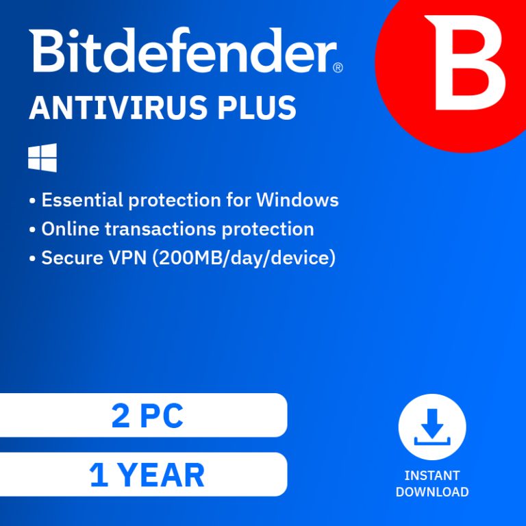 Bitdefender Antivirus - 2 Device 1 Year